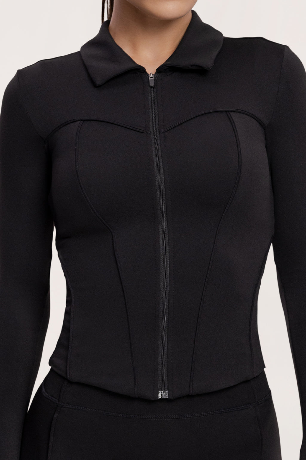 Bluza rozpinana pilates era black