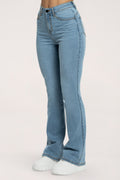 Jeansy dzwony perfect slim light blue long