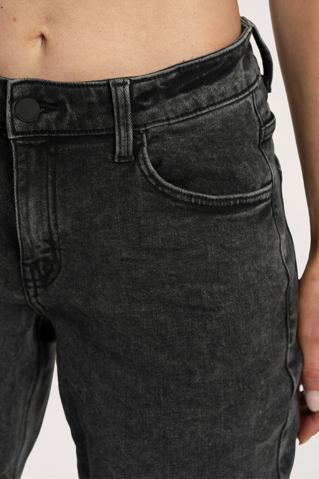 Jeansy wide z niskim stanem grey