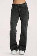 Jeansy wide z niskim stanem grey