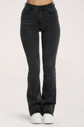 Jeansy dzwony perfect slim black long