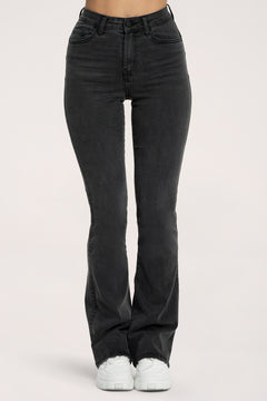 Jeansy dzwony perfect slim black long
