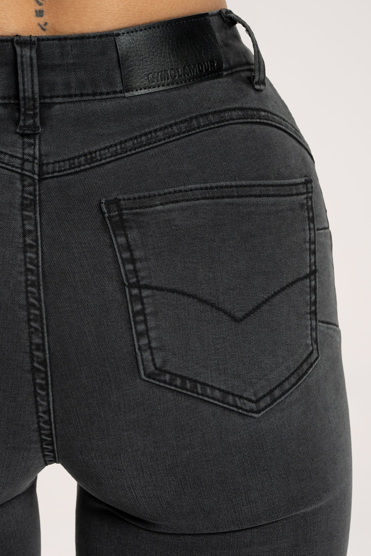 Jeansy dzwony perfect slim black long