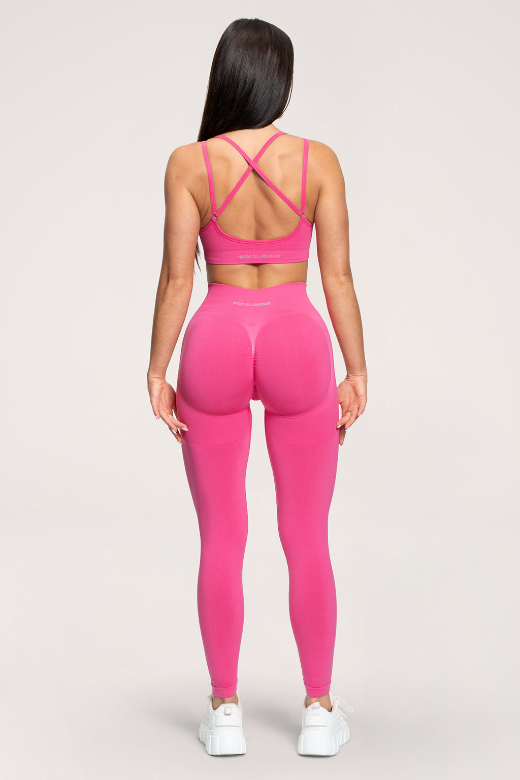 Leginsy fake BBL hot pink