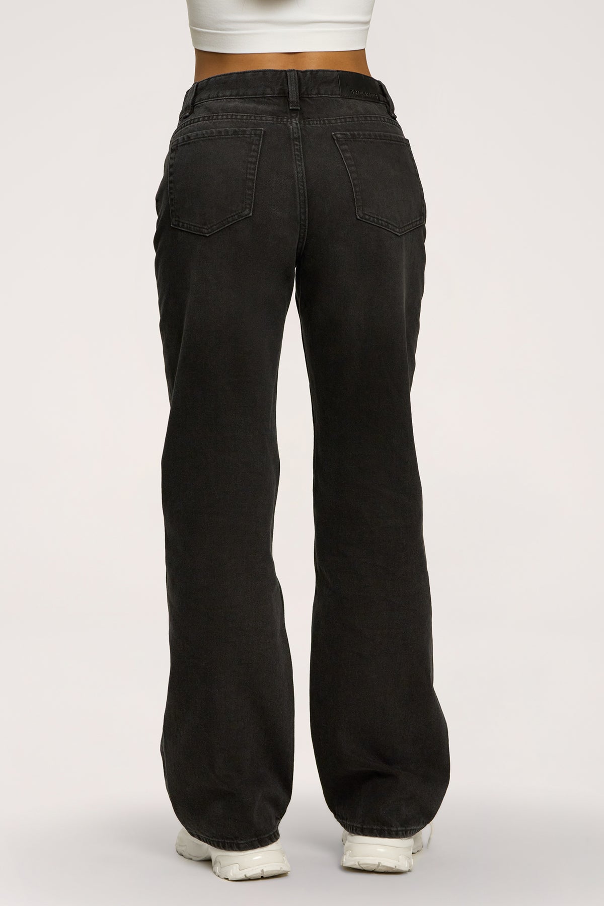 Jeansy wide relaxed black