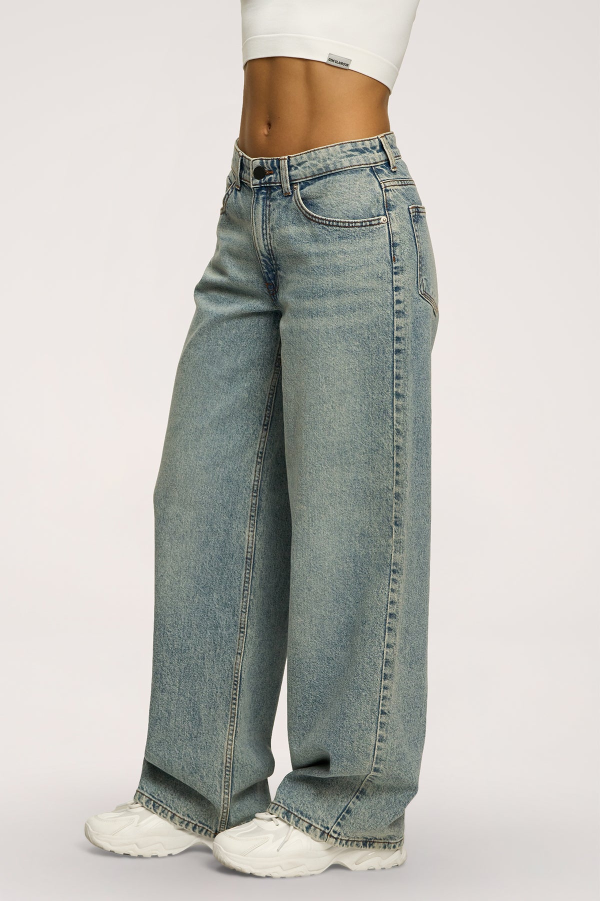 Jeansy boyfriend light blue