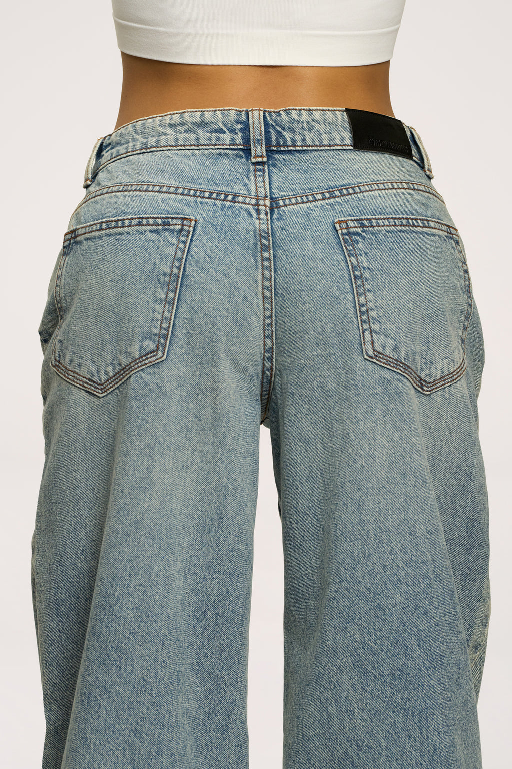 Jeansy boyfriend light blue