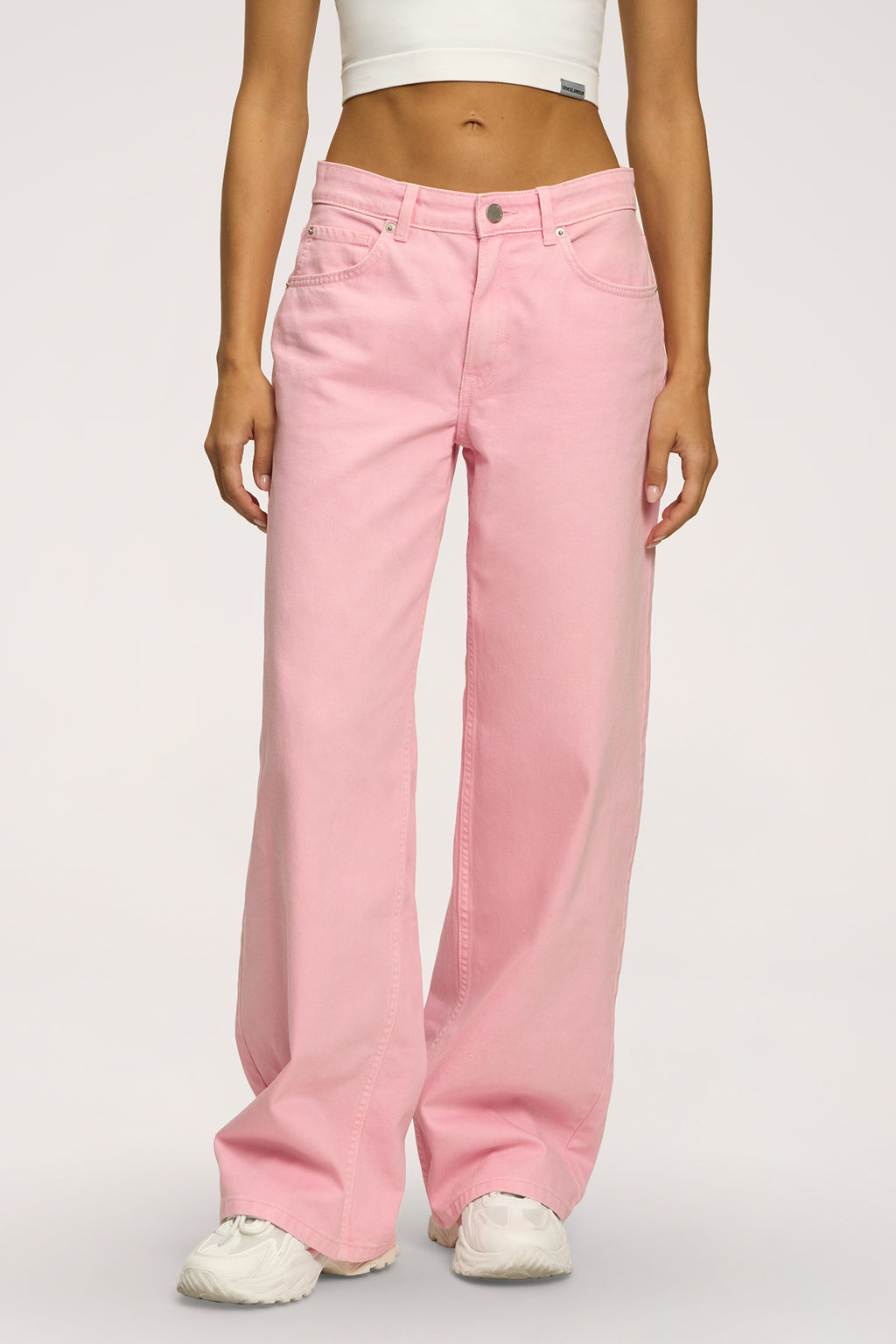 Jeansy boyfriend pink