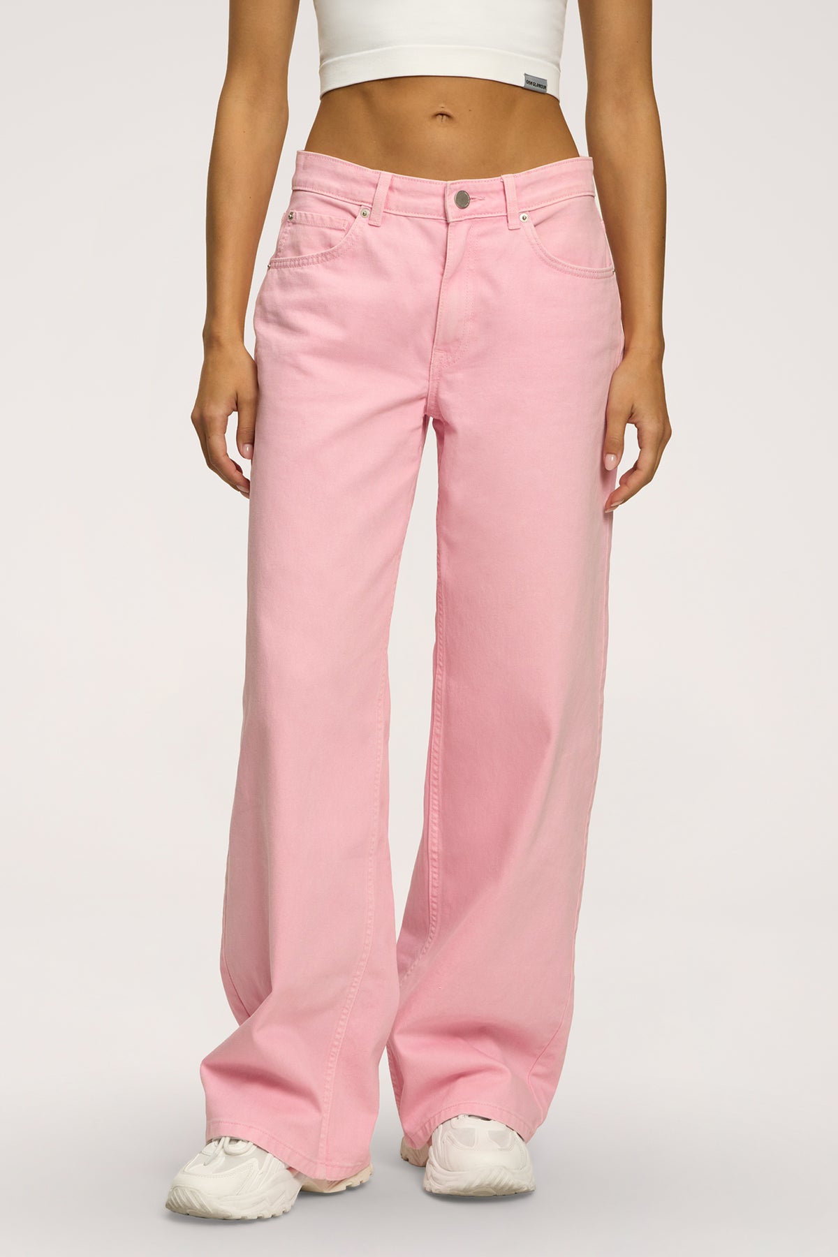 Jeansy boyfriend pink