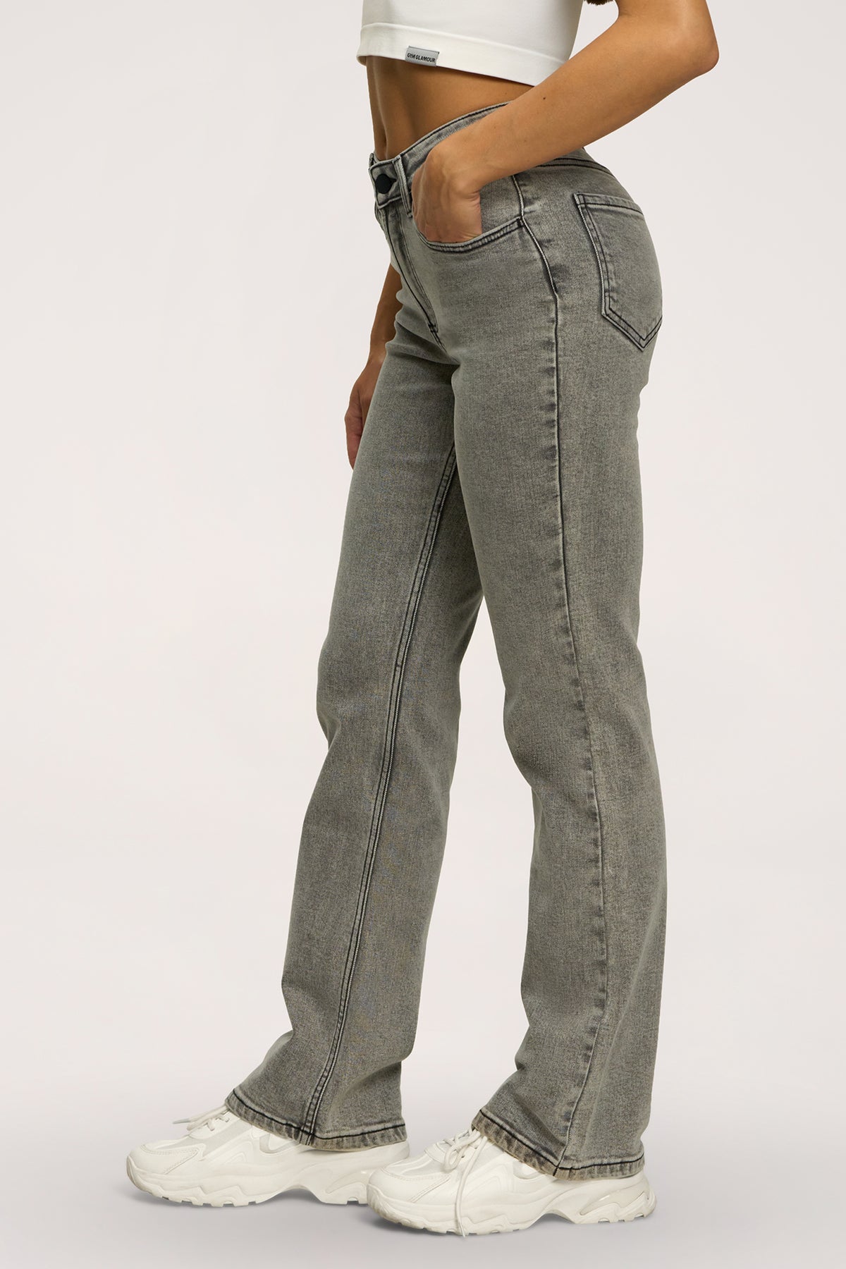 Jeansy classic grey