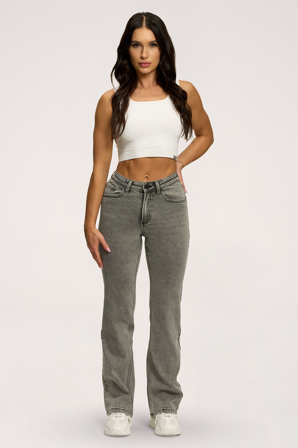 Jeansy classic grey