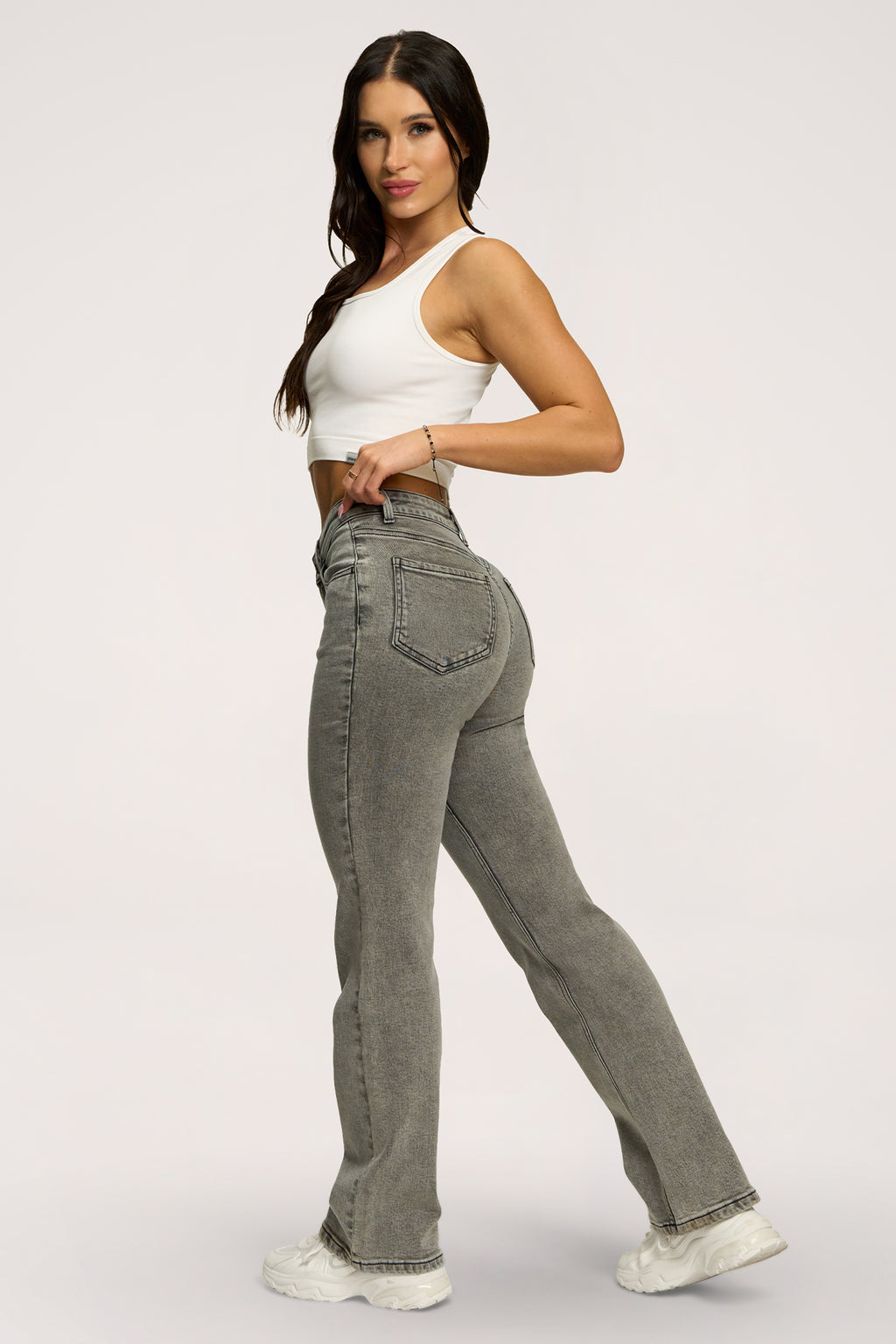 Jeansy classic grey
