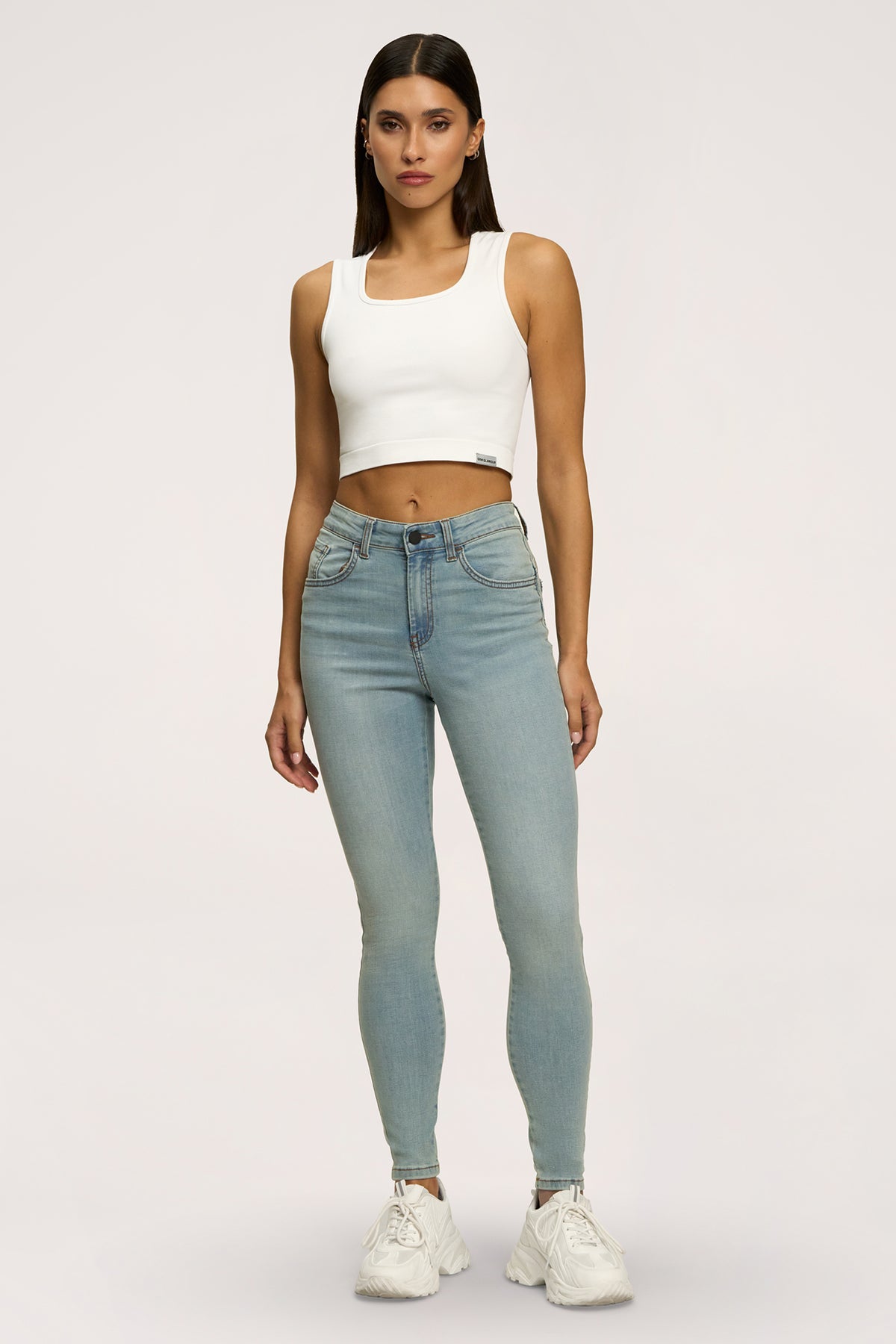 Jeansy skinny perfect slim light blue