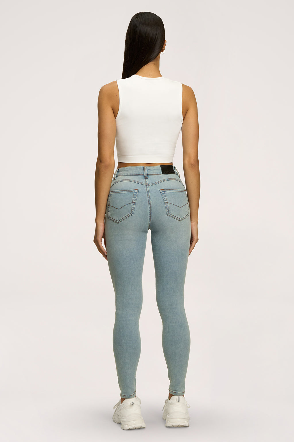 Jeansy skinny perfect slim light blue