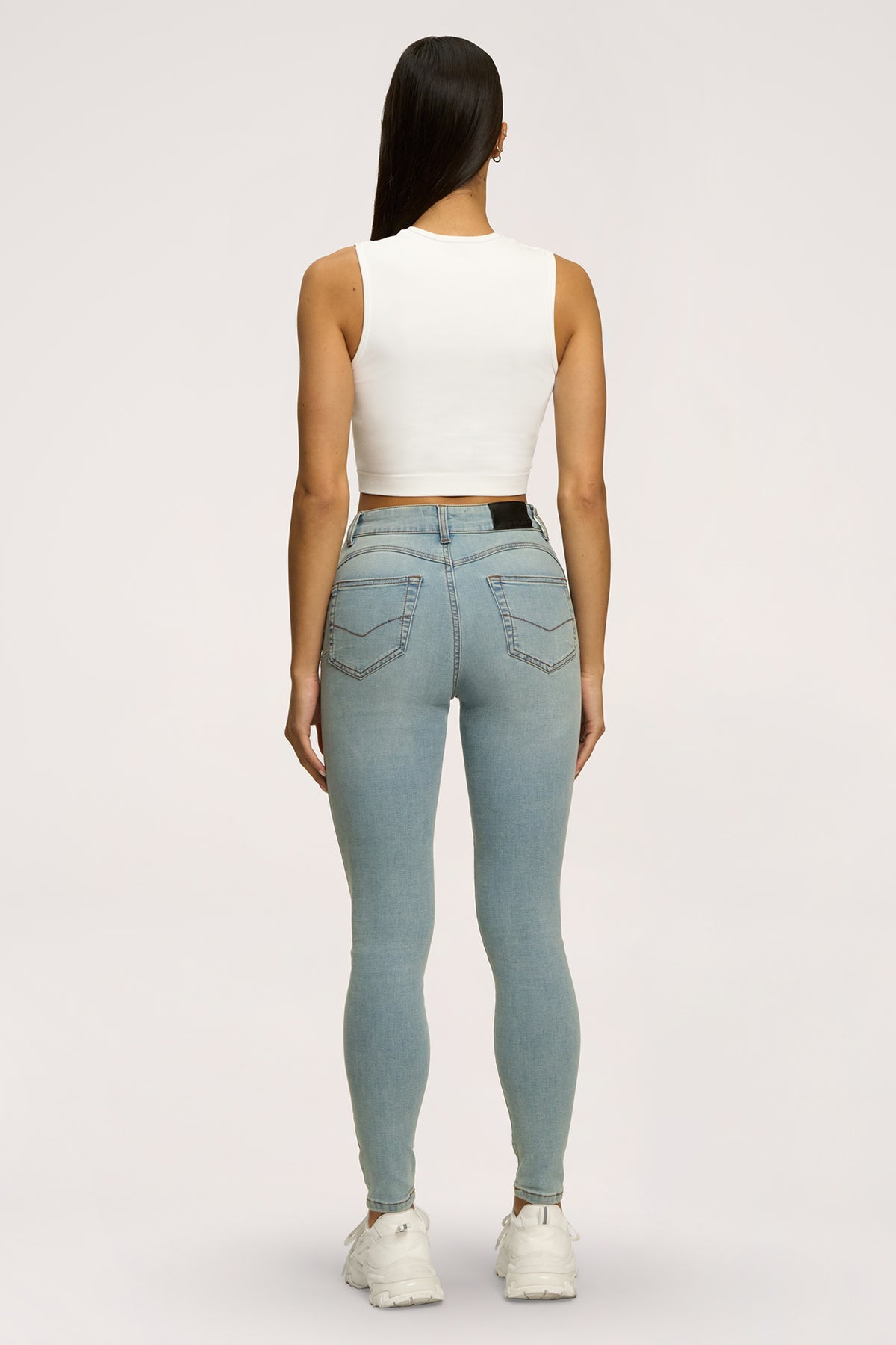 Jeansy skinny perfect slim light blue