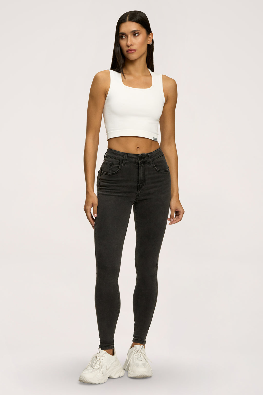 Jeansy skinny perfect slim black