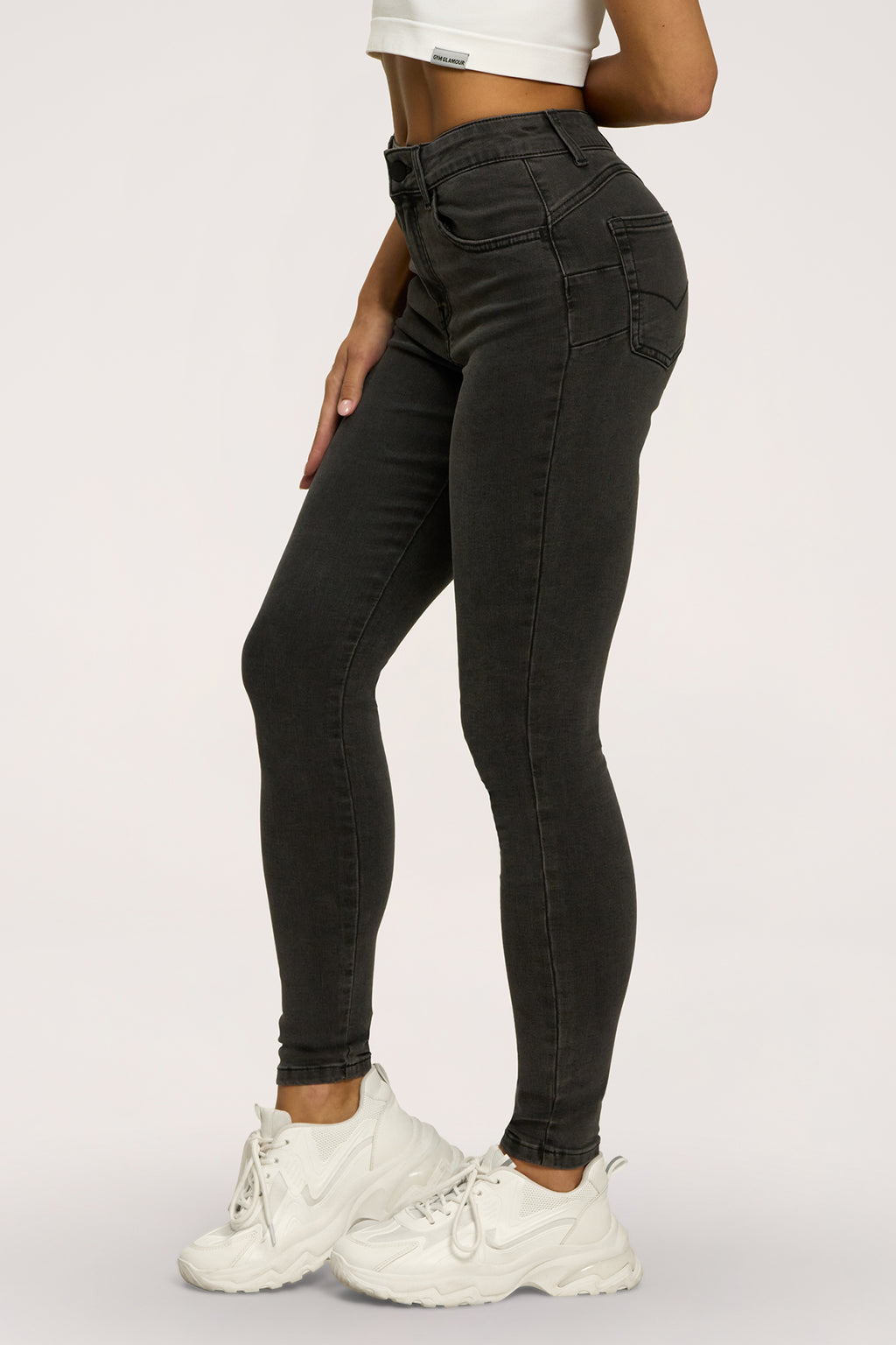 Jeansy skinny perfect slim black