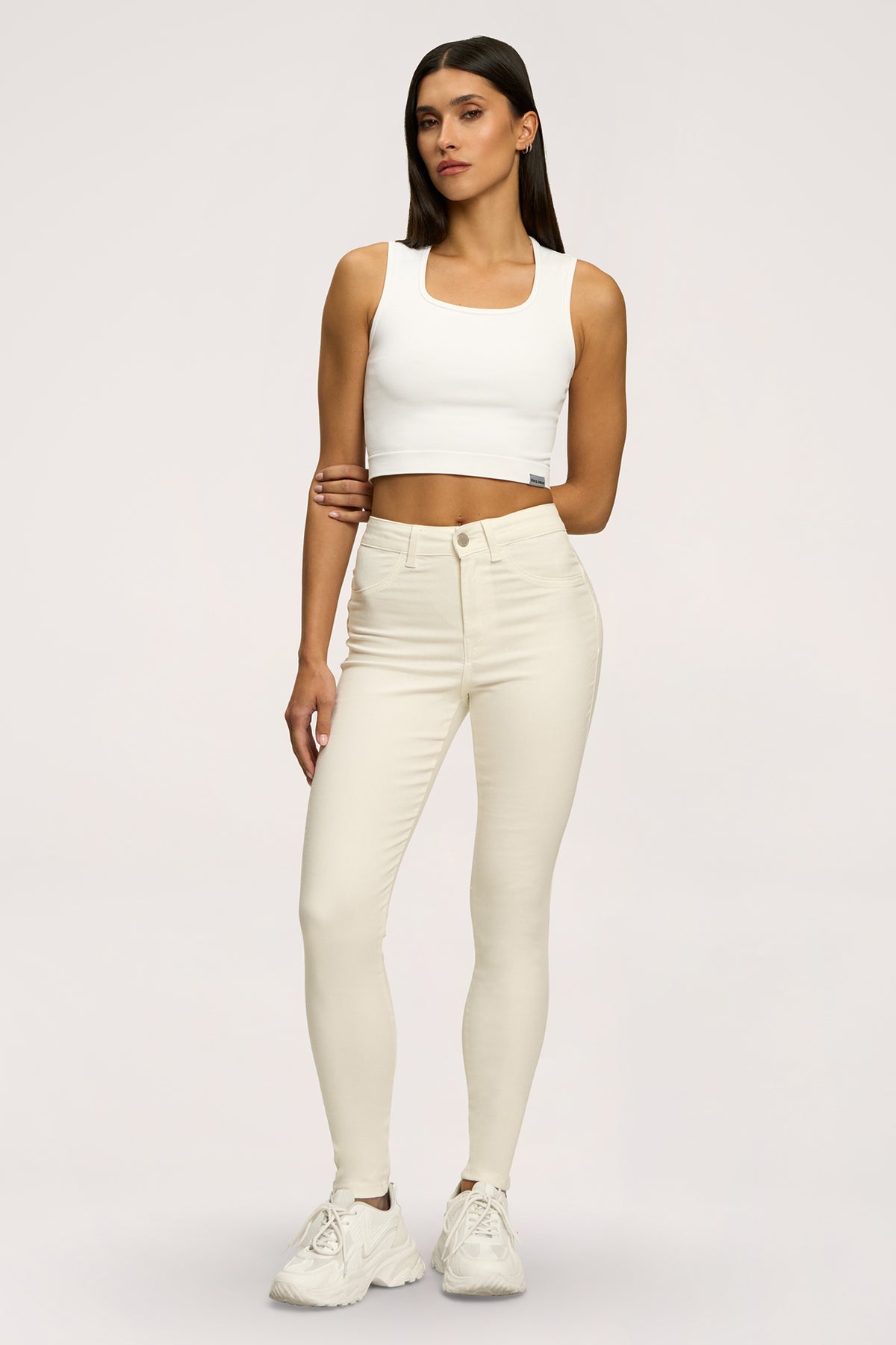 Jeansy skinny perfect slim off white