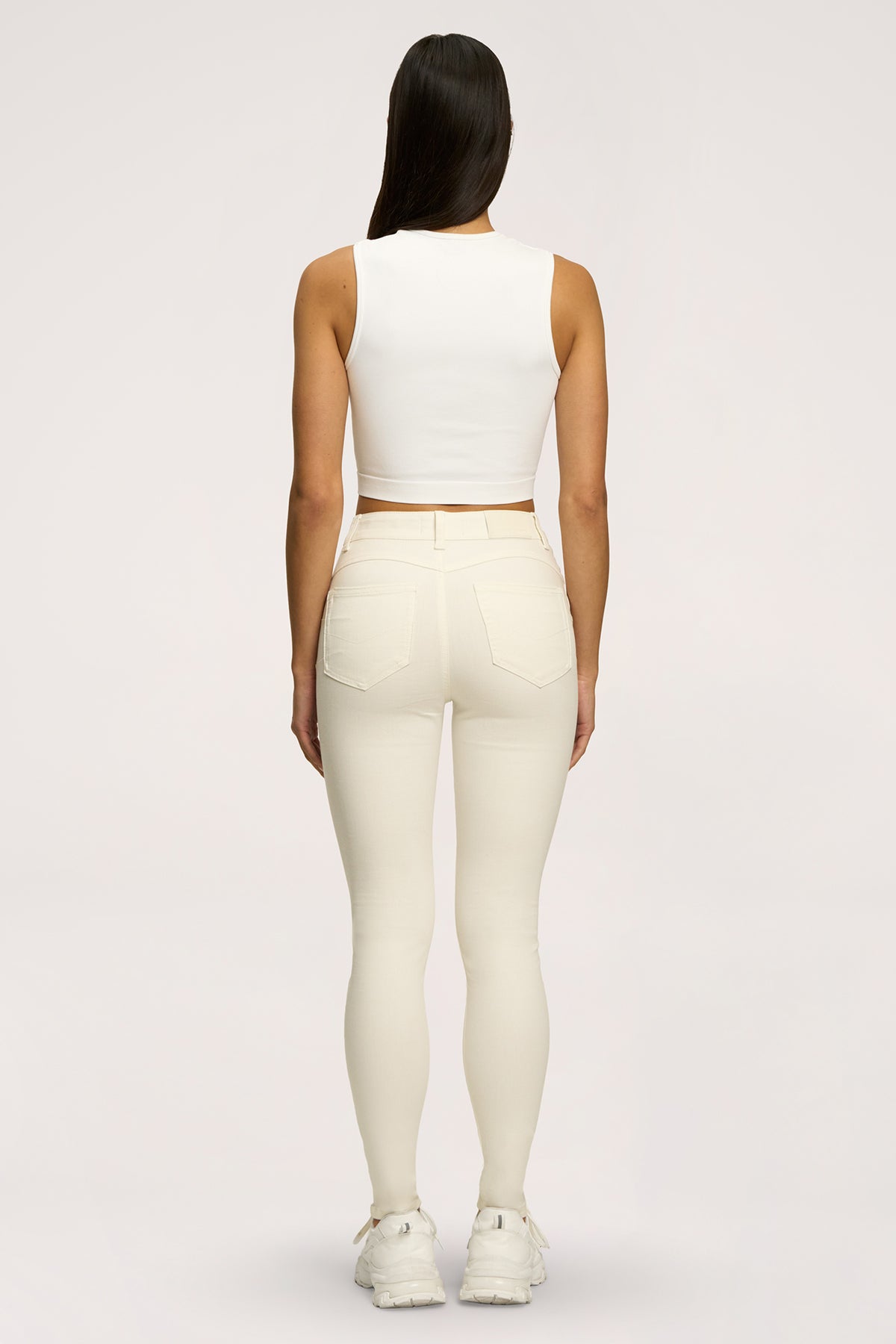 Jeansy skinny perfect slim off white