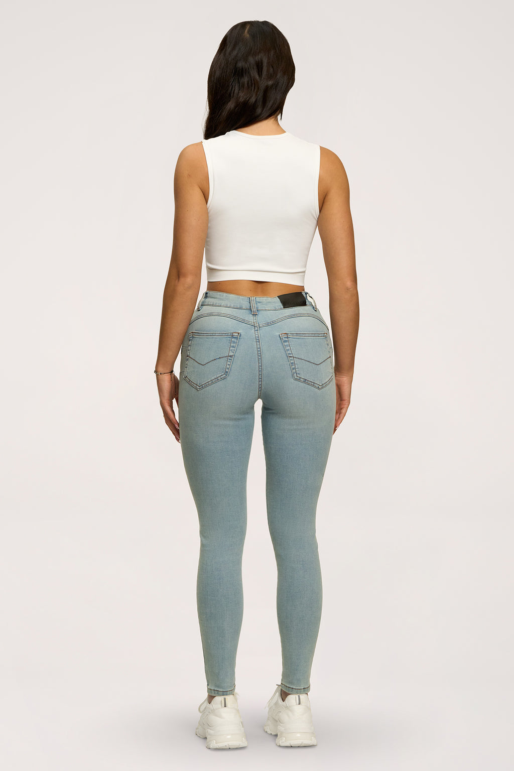 Jeansy skinny perfect slim light blue