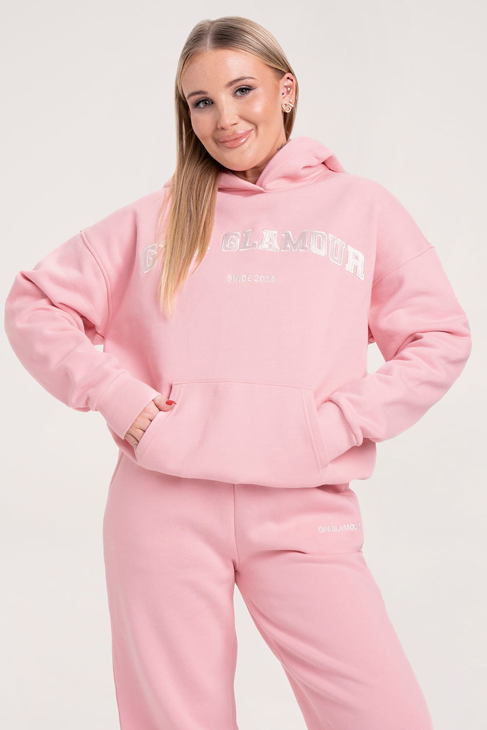 Bluza college bubble gum – Gym Glamour