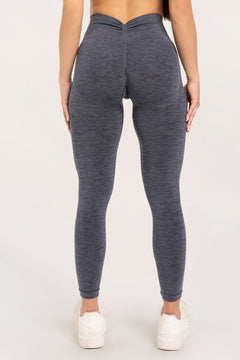 Leginsy seamless deep push up dark grey