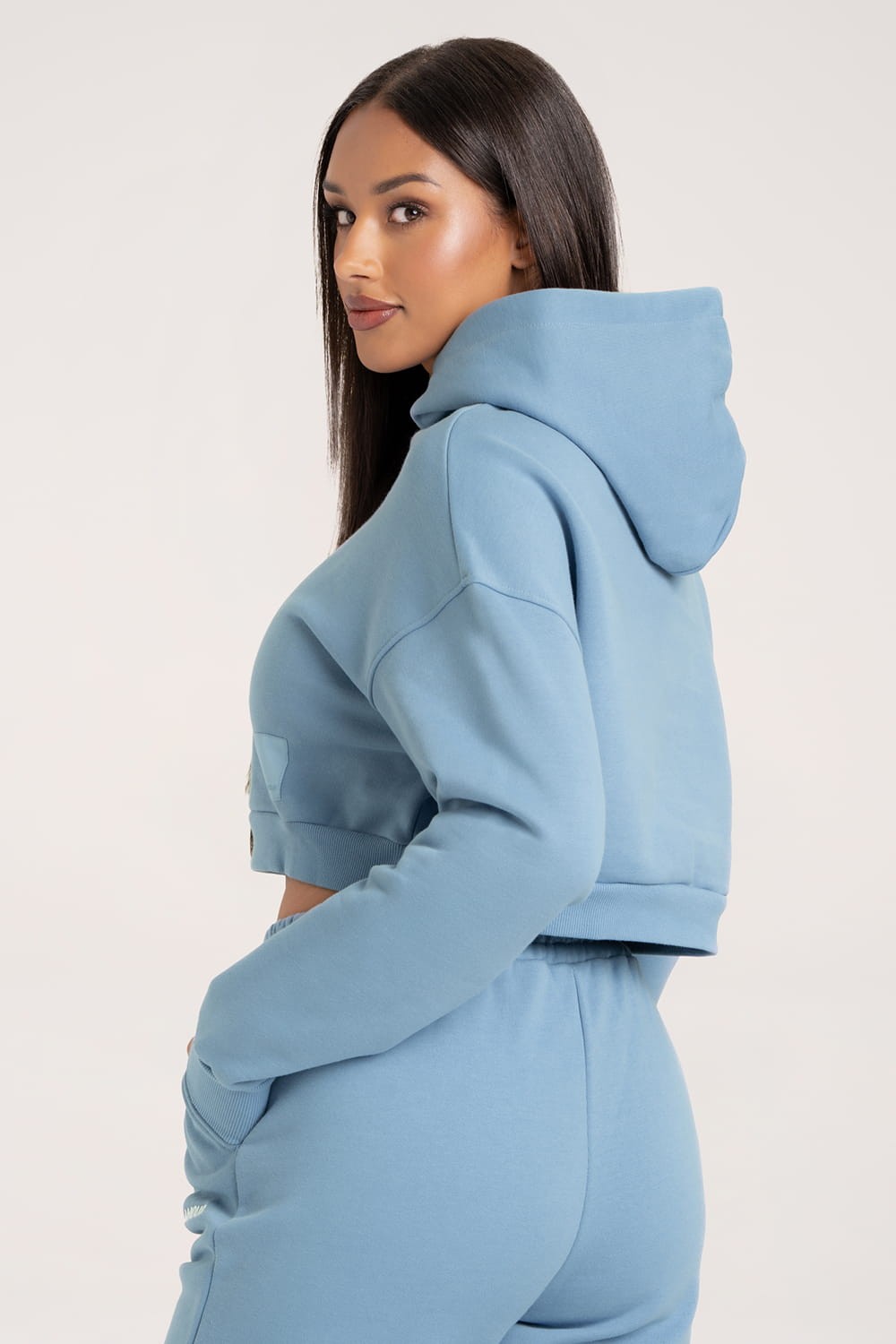 Bluza Crop Sky Blue