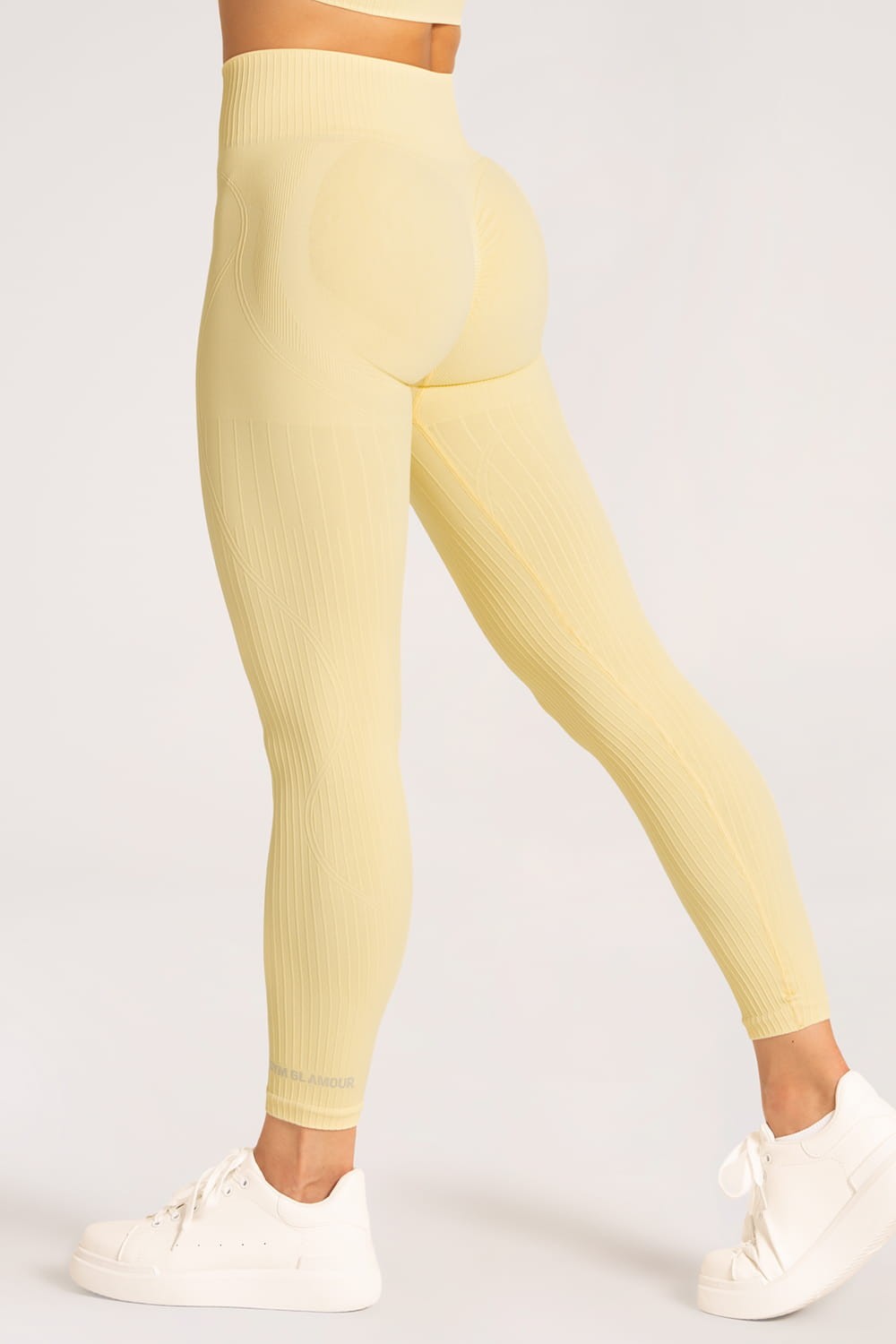 Leginsy push up 2.0 butter yellow – Gym Glamour