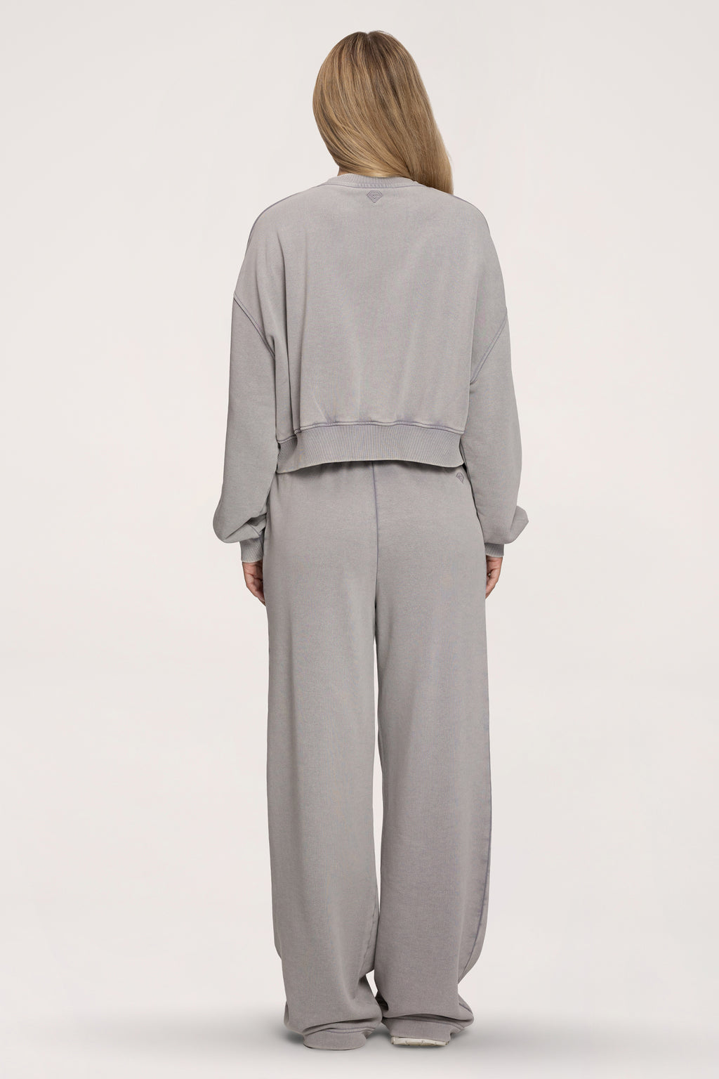 Spodnie dresowe z prostą nogawką Easy light grey
