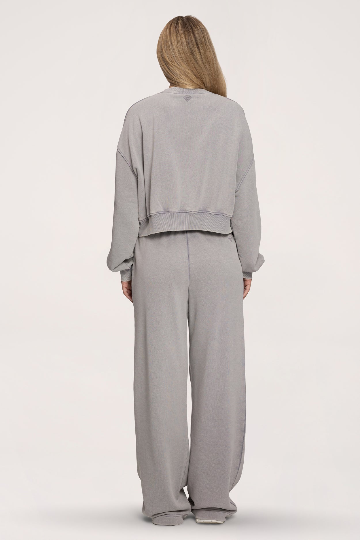 Spodnie dresowe z prostą nogawką Easy light grey