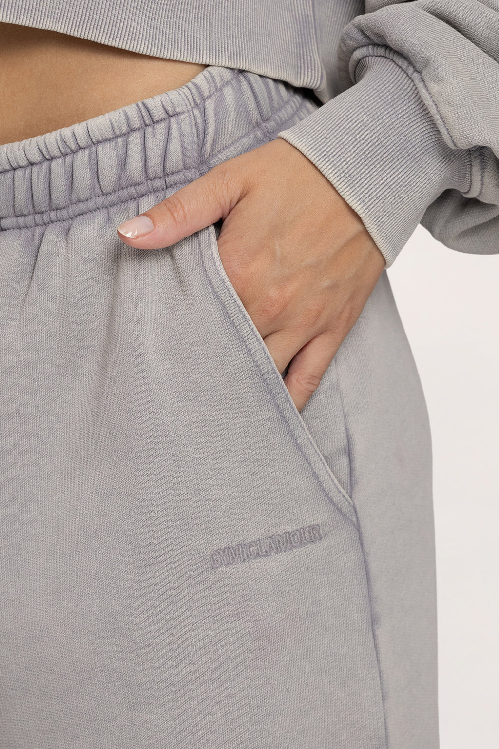 Spodnie dresowe ze ściągaczem Easy light grey