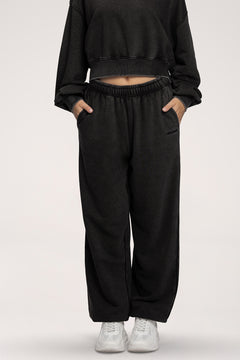 Spodnie dresowe ze ściągaczem Easy black