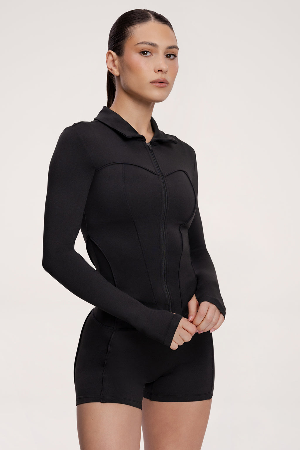 Bluza rozpinana pilates era black