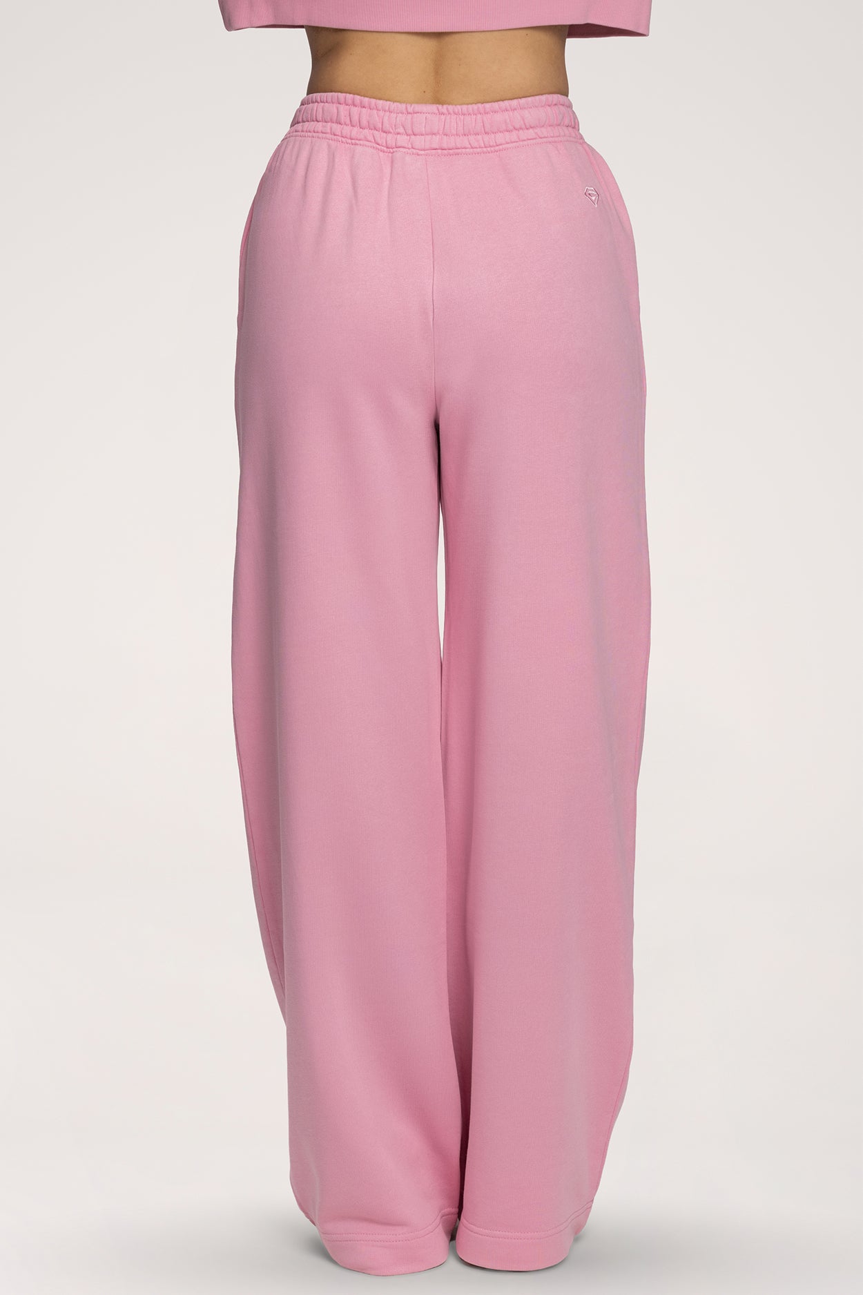 Spodnie dresowe z prostą nogawką Easy light pink