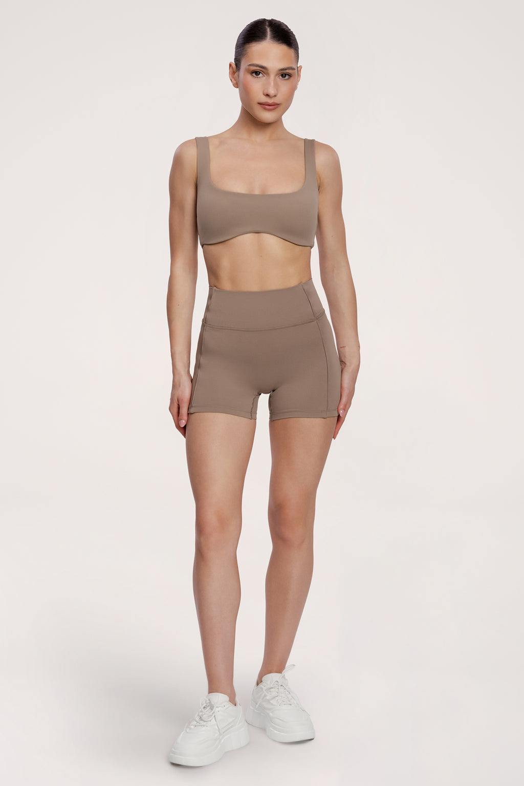 Spodenki pilates era warm beige