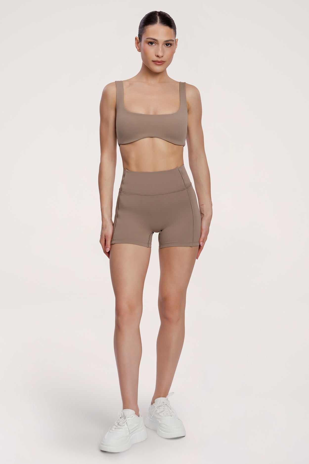 Spodenki pilates era warm beige