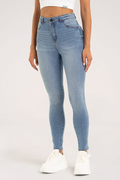 Jeansy skinny light blue