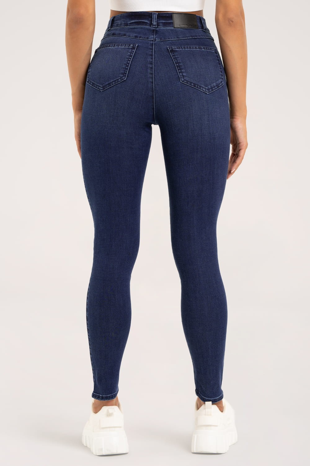 Jeansy skinny navy blue