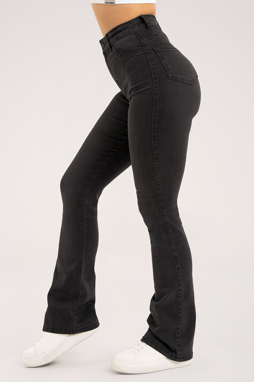 Jeansy dzwony black
