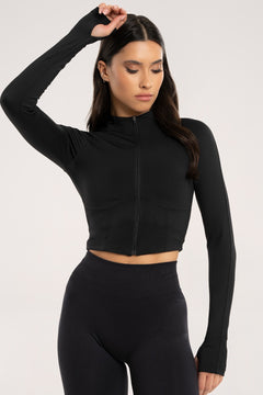 Bluza rozpinana "gorset" black