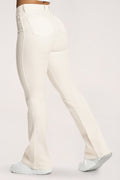 Jeansy dzwony perfect slim off white