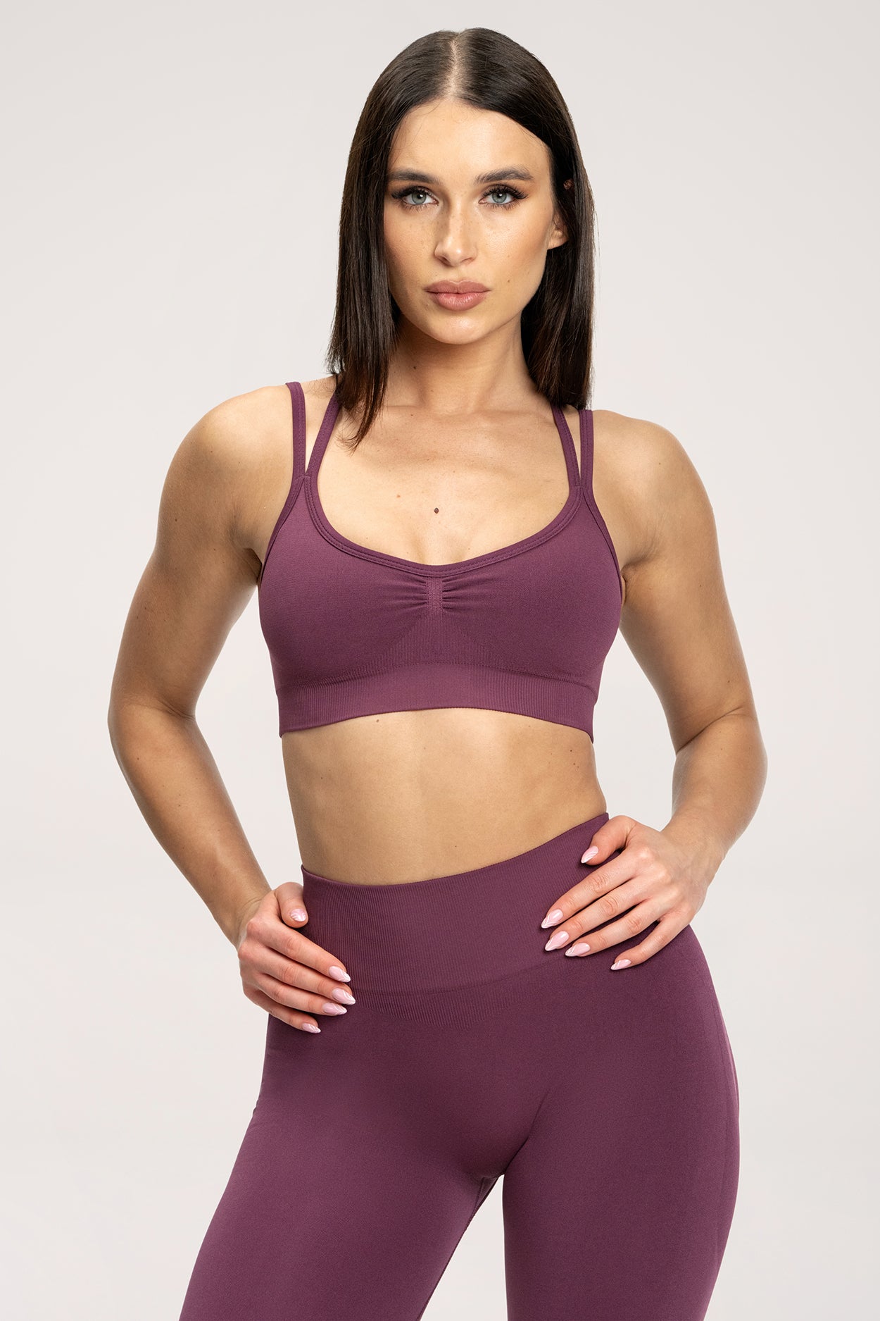 Biustonosz fake BBL maroon