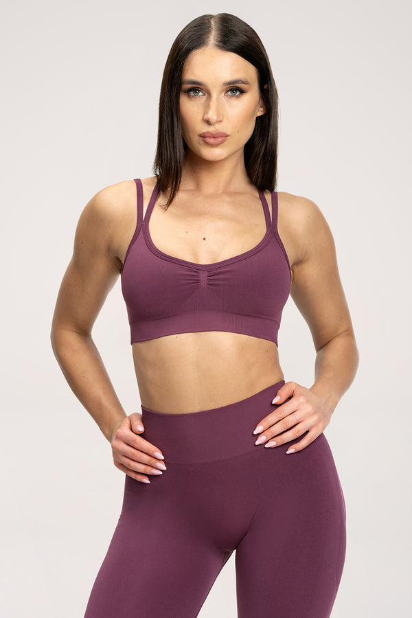 Biustonosz fake BBL maroon