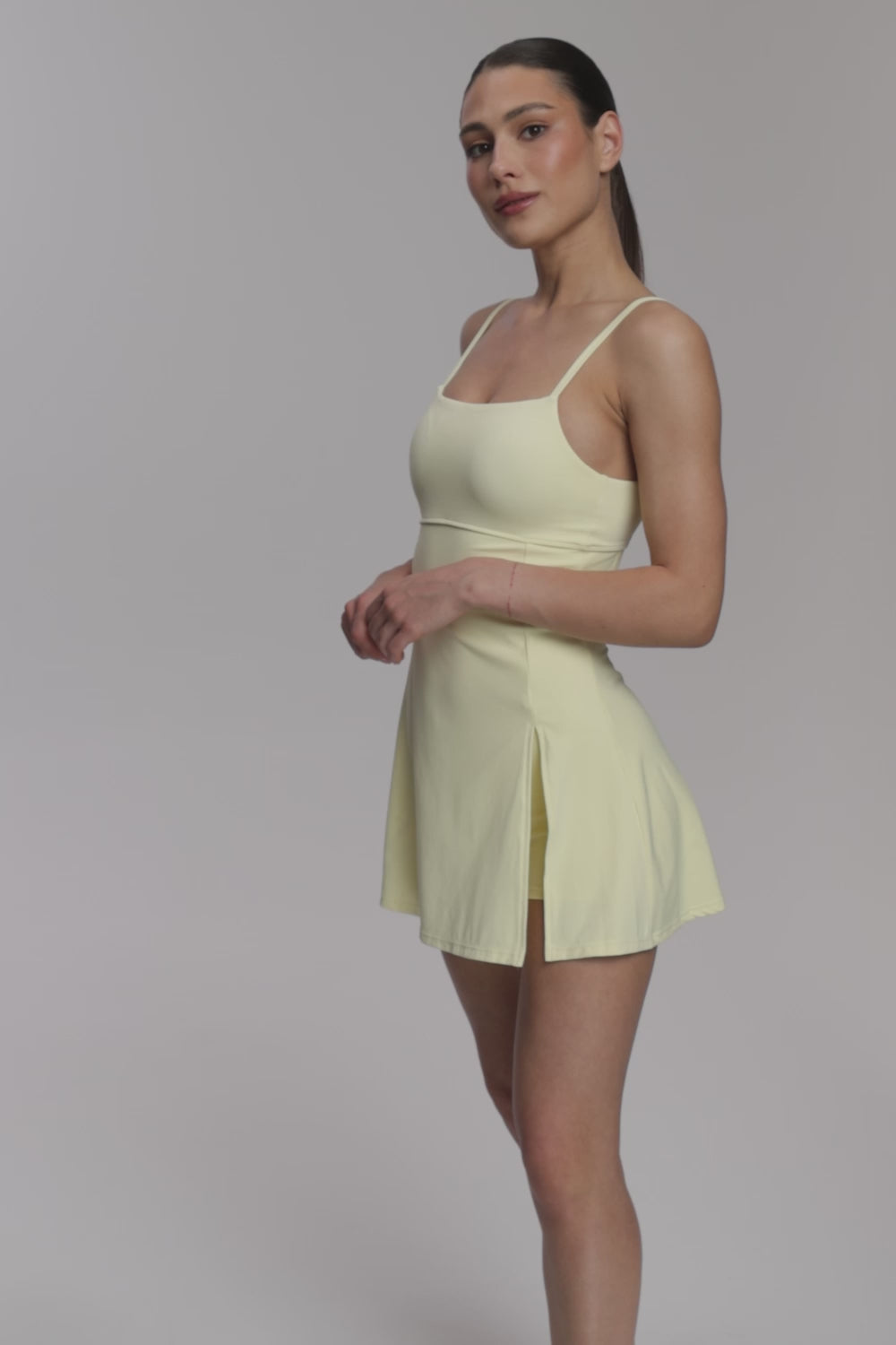 Sukienka Court butter yellow