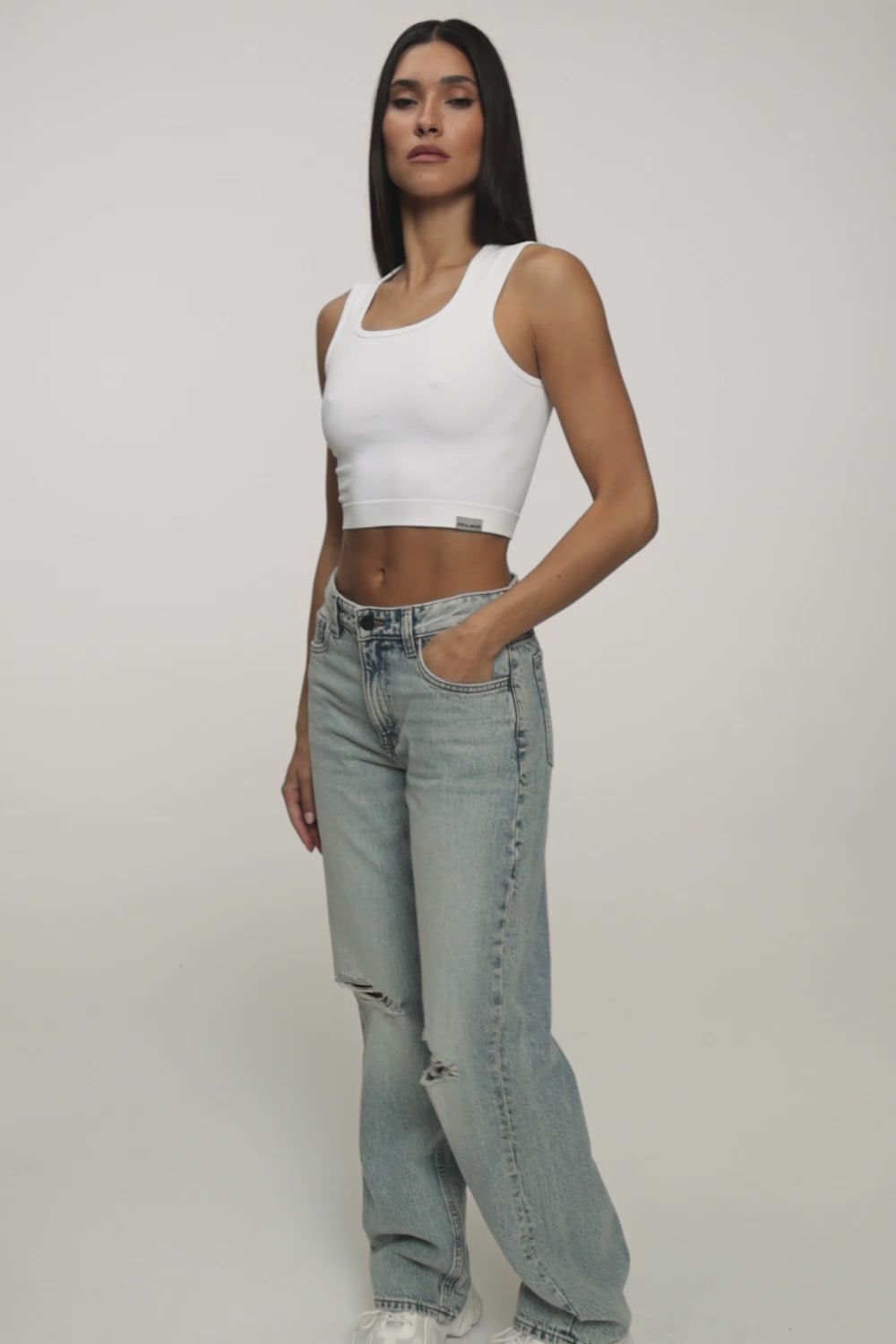 Jeansy wide relaxed light blue