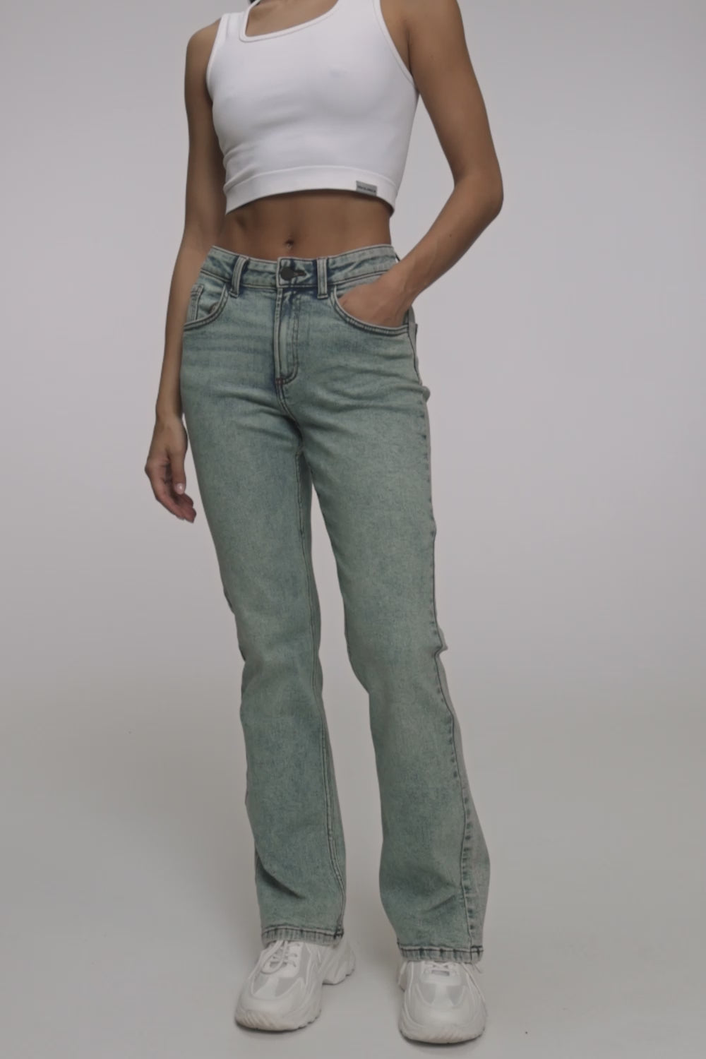 Jeansy classic light blue