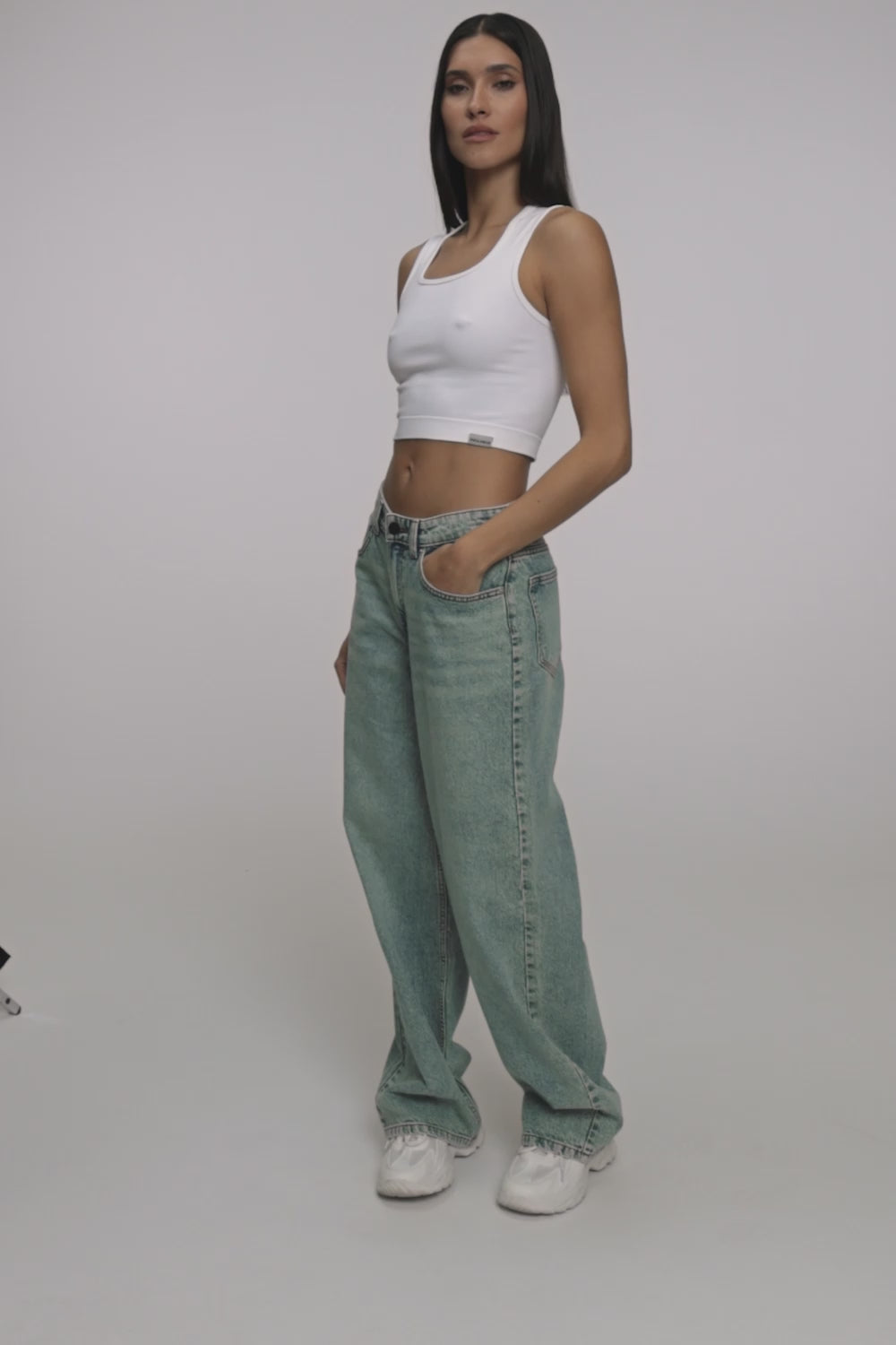 Jeansy boyfriend light blue